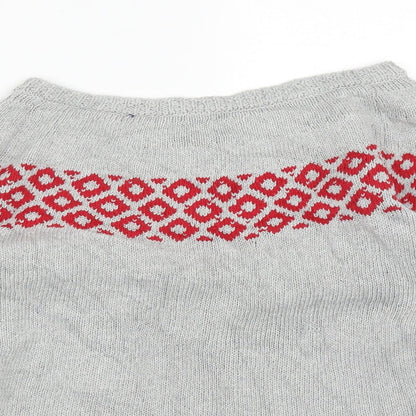 Womens UK Size S Preworn Grey Pullover Jumper