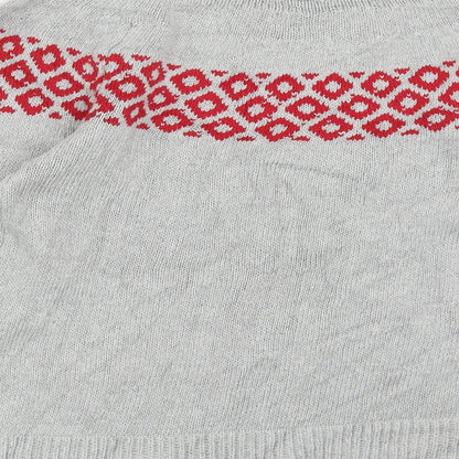 Womens UK Size S Preworn Grey Pullover Jumper