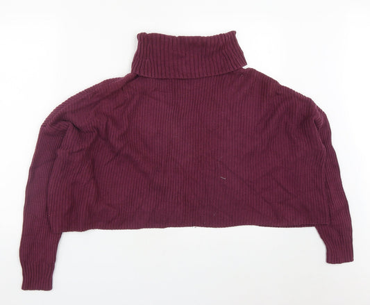 Womens UK Size S Hollister Purple Pullover Jumper