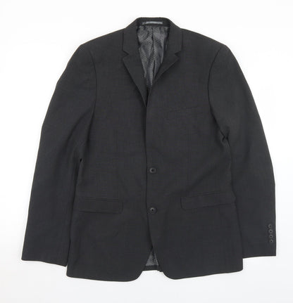 Tailer & Cutter Mens Grey  Polyester Jacket Blazer Size M