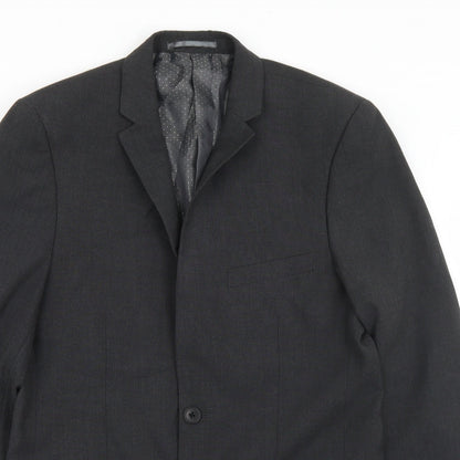 Tailer & Cutter Mens Grey  Polyester Jacket Blazer Size M