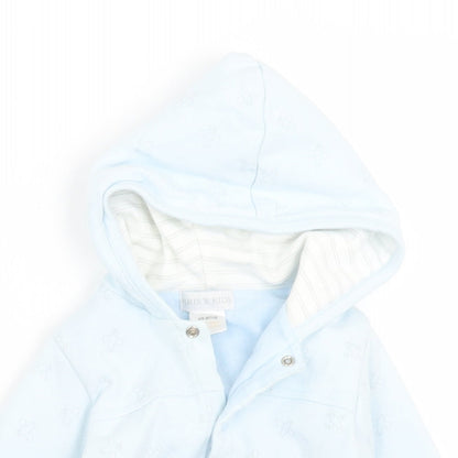 Kris x Kids  Blue Geometric Cotton Cardigan Jumper Size 6-9 Months  Snap - Planes