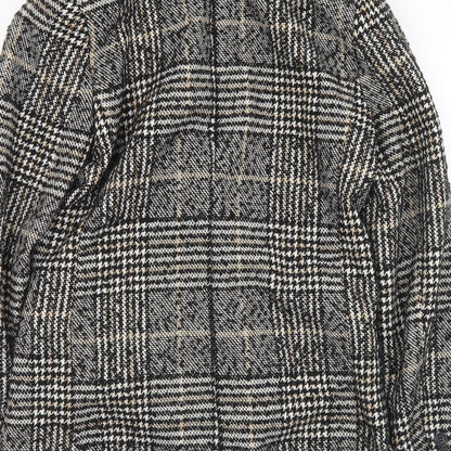 Womens UK Size 6 H&M Black Pea Coat