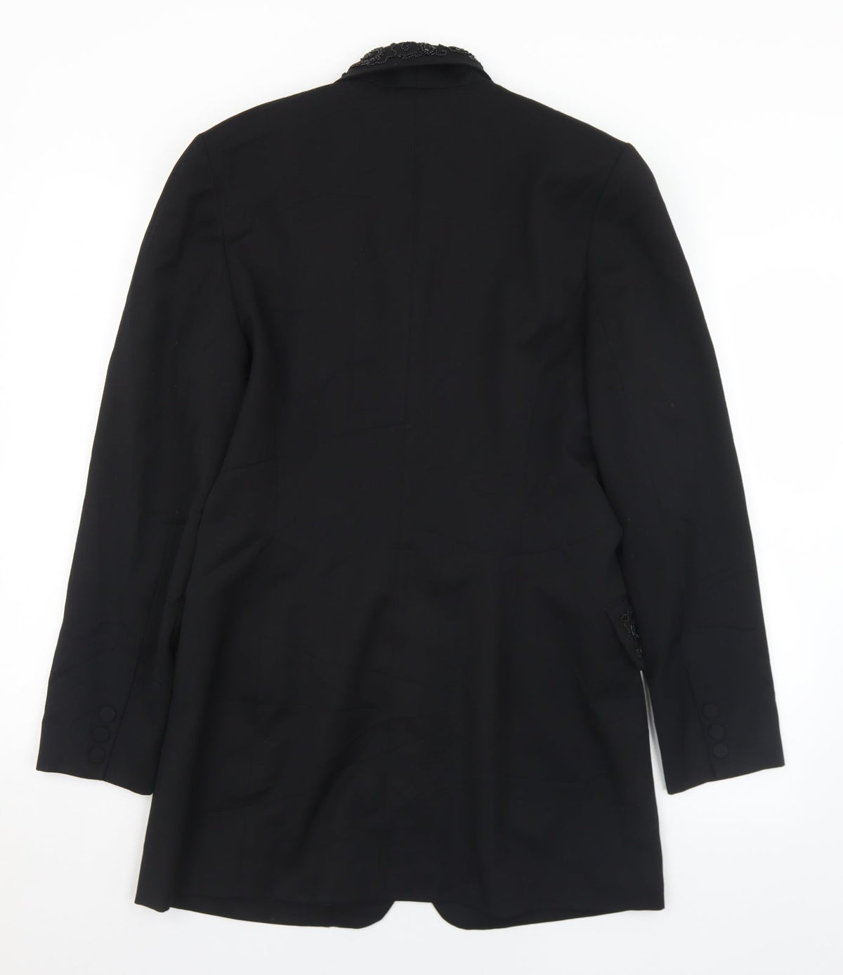 SHE Womens Black   Jacket  Size 10  Button - Bead detail