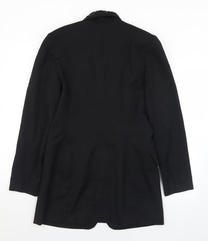 SHE Womens Black   Jacket  Size 10  Button - Bead detail