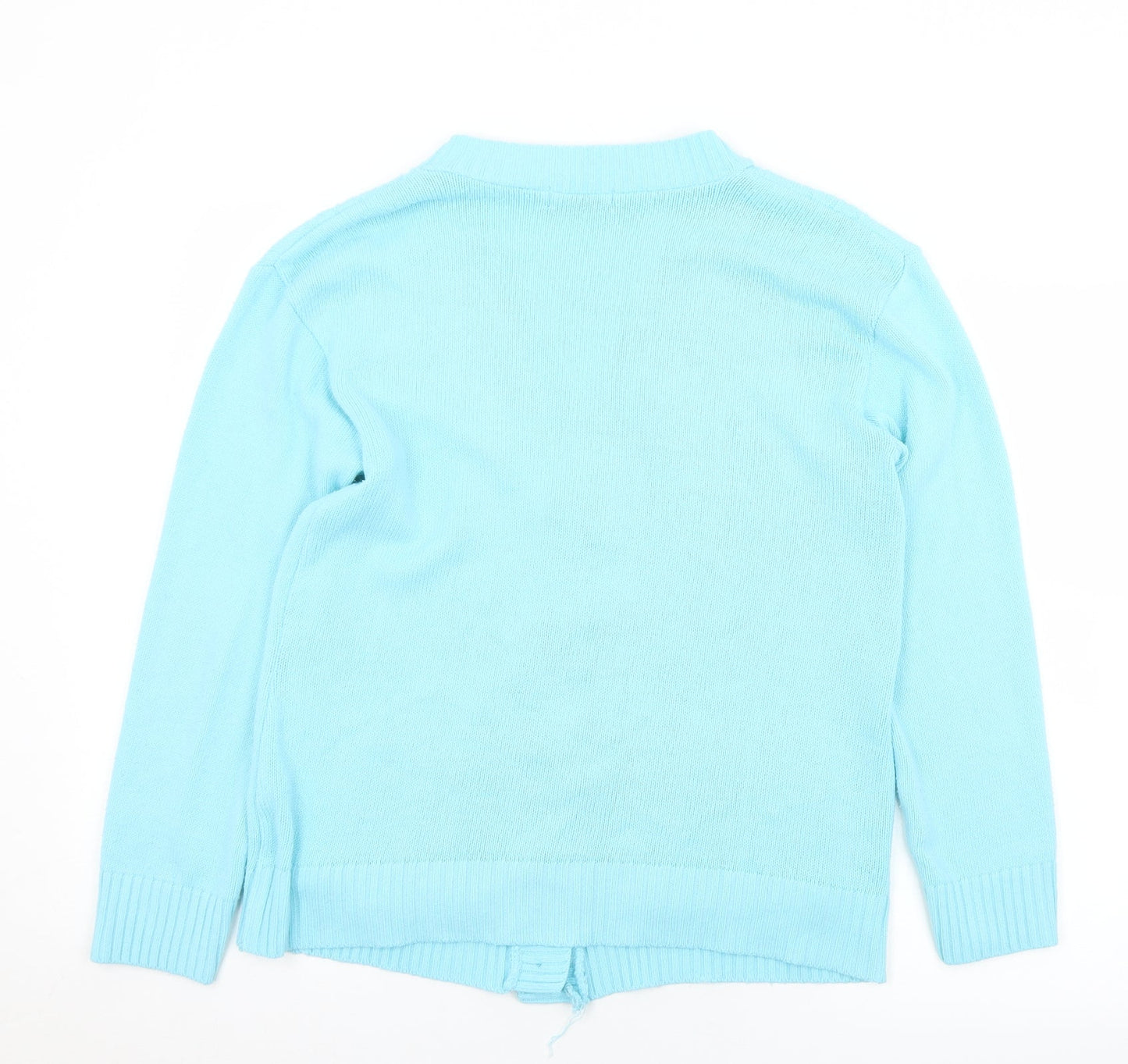 Womens UK Size 10 Choice Blue Cardigan Jumper