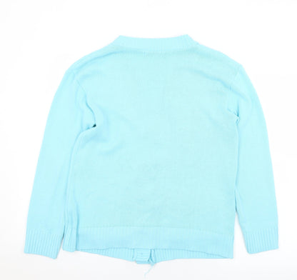 Womens UK Size 10 Choice Blue Cardigan Jumper