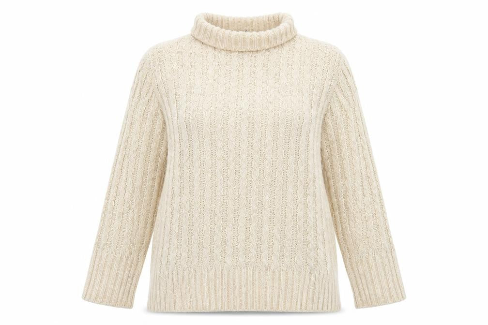 Womens UK Size 10 M&Co Beige Pullover Jumper