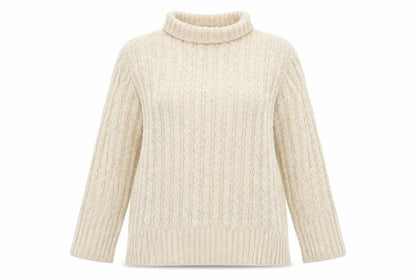 Womens UK Size 10 M&Co Beige Pullover Jumper