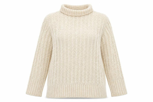Womens UK Size 10 M&Co Beige Pullover Jumper