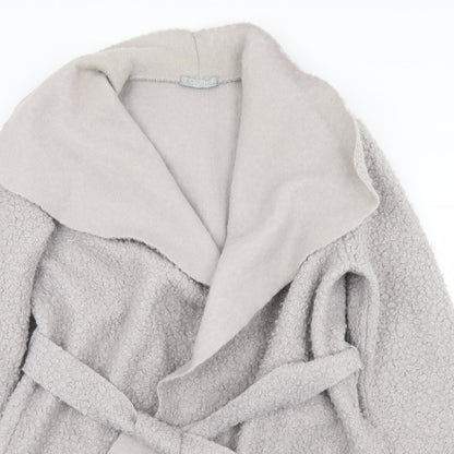 LV Clothing Womens Grey   Jacket Coatigan Size M  Tie