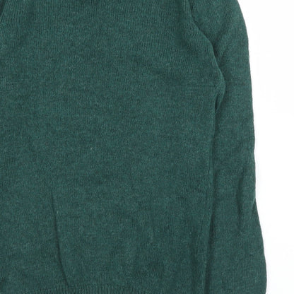 Primark Womens Green Round Neck  Nylon Pullover Jumper Size 6