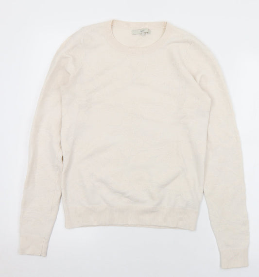 Womens UK Size 6 NEXT Ivory Pullover Jumper
