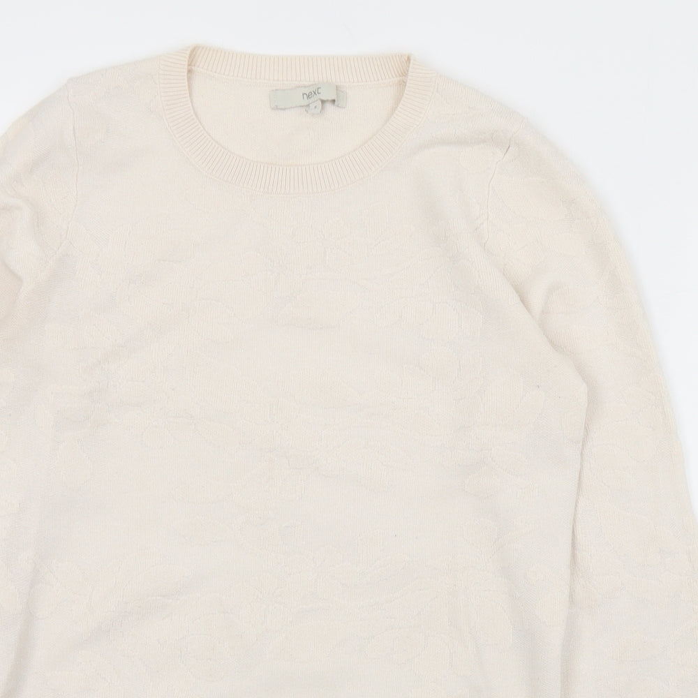 Womens UK Size 6 NEXT Ivory Pullover Jumper