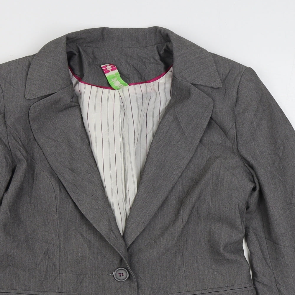 Womens UK Size 8 Denim & Co. Grey Jacket