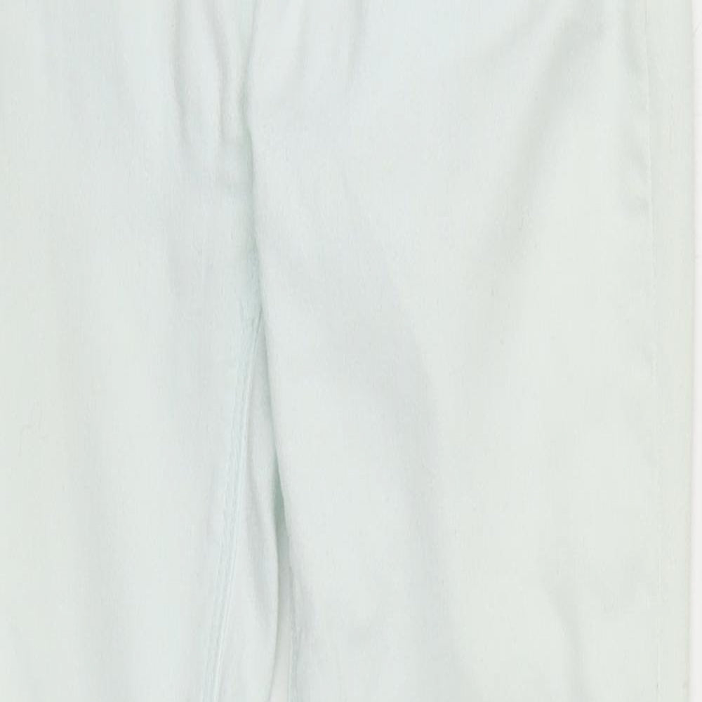 Denim & Co. Womens Blue  Cotton Skinny Jeans Size 6 L25 in Regular Zip