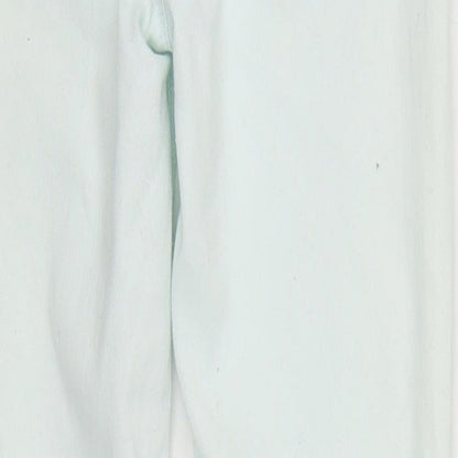 Denim & Co. Womens Blue  Cotton Skinny Jeans Size 6 L25 in Regular Zip