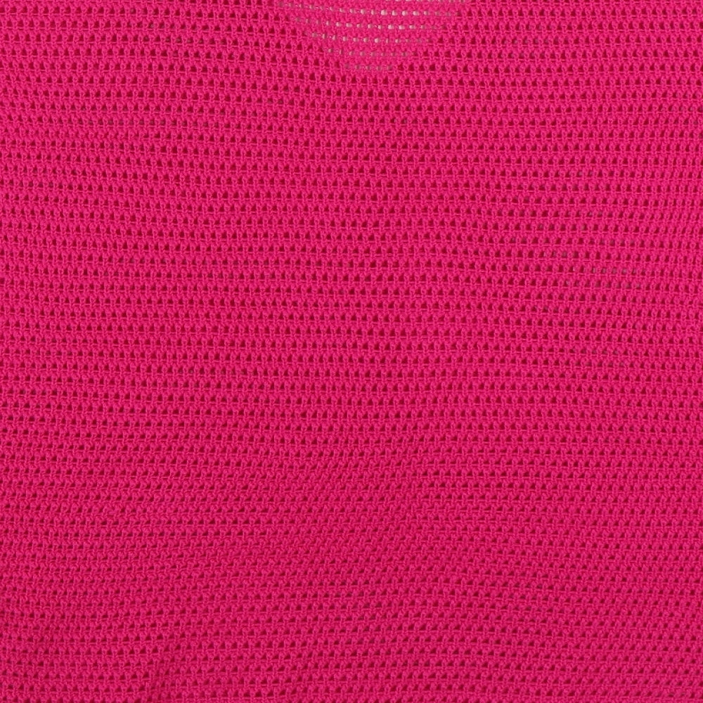 F&F Womens Pink V-Neck  Acrylic Pullover Jumper Size 16