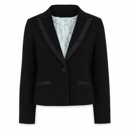 Pilot Womens Black   Jacket Blazer Size 12  Button