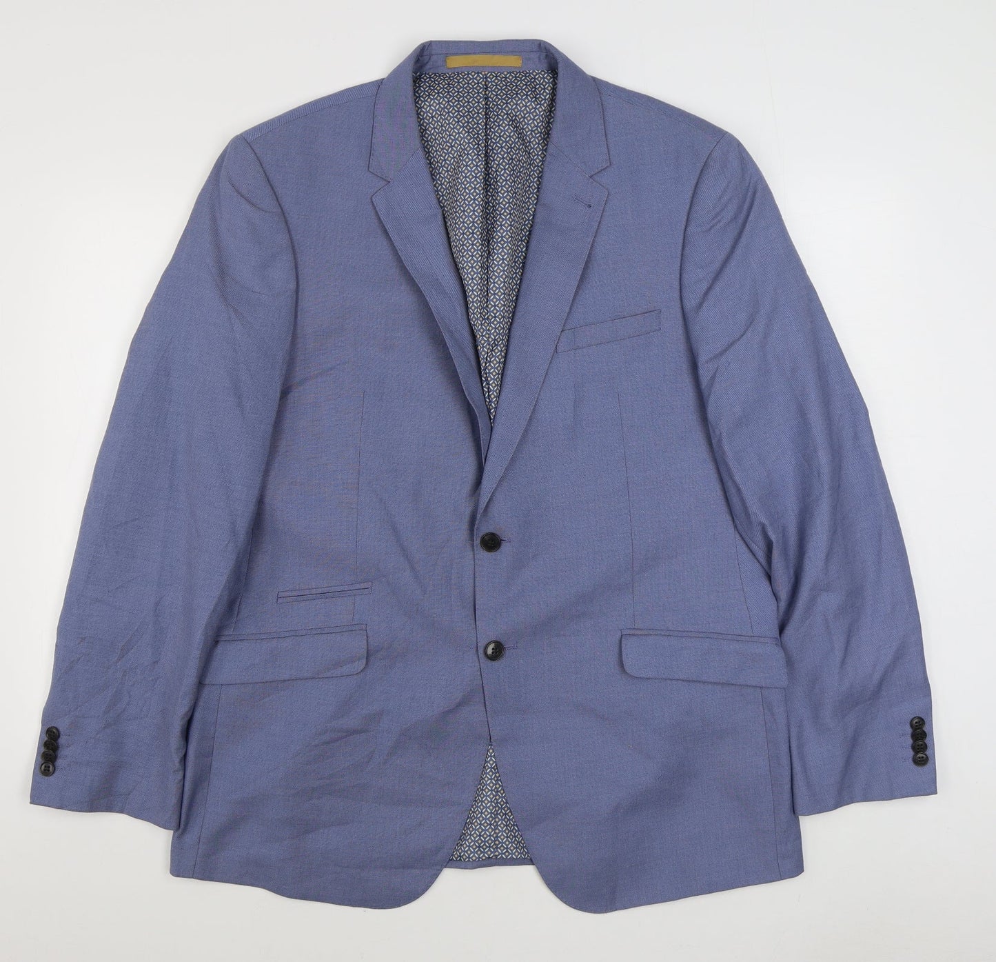Mens UK Size 44 Burton Regular Blue Suit Jacket