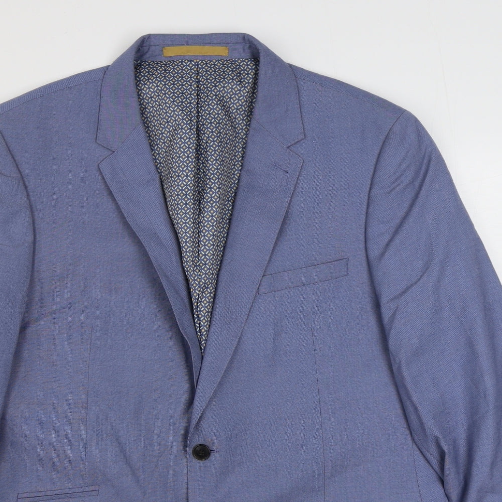 Mens UK Size 44 Burton Regular Blue Suit Jacket