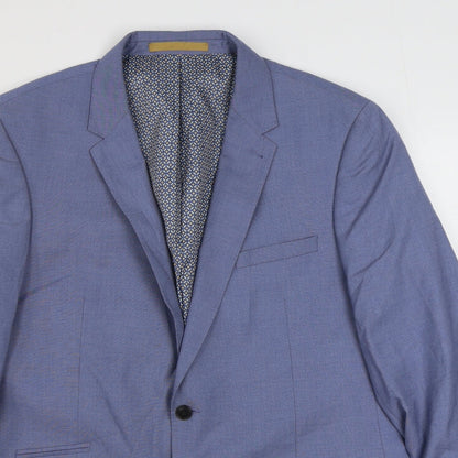 Mens UK Size 44 Burton Regular Blue Suit Jacket