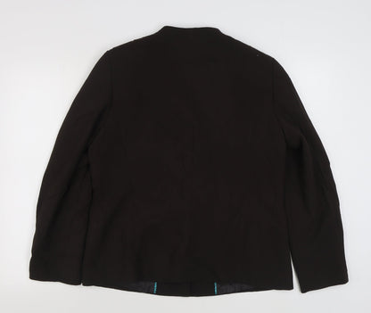 Klass Womens Brown   Jacket Blazer Size 16  Button