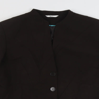 Klass Womens Brown   Jacket Blazer Size 16  Button