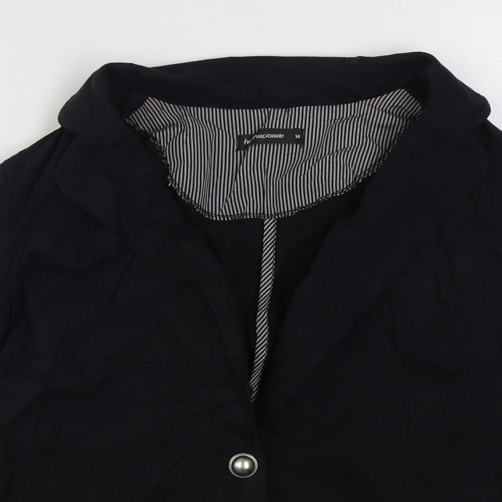 Womens UK Size 14 Internacionale Black Jacket