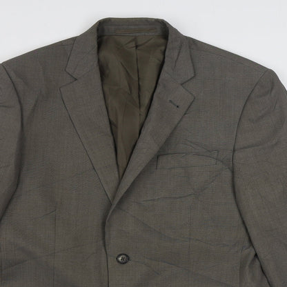 George Mens Blue  Polyester Jacket Suit Jacket Size 40