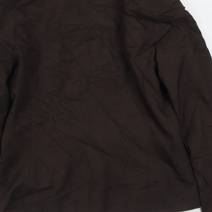 Yen Womens Brown   Jacket Blazer Size 10  Button