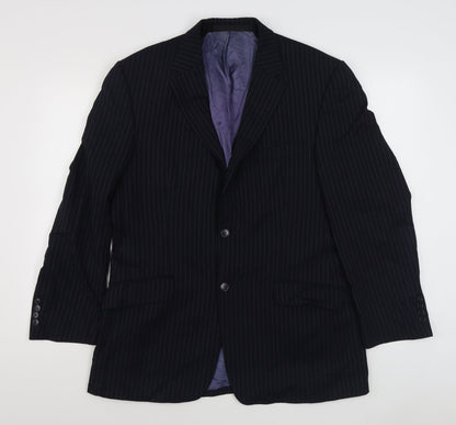 Mens UK Size 40 Marks and Spencer Regular Blue Suit Jacket