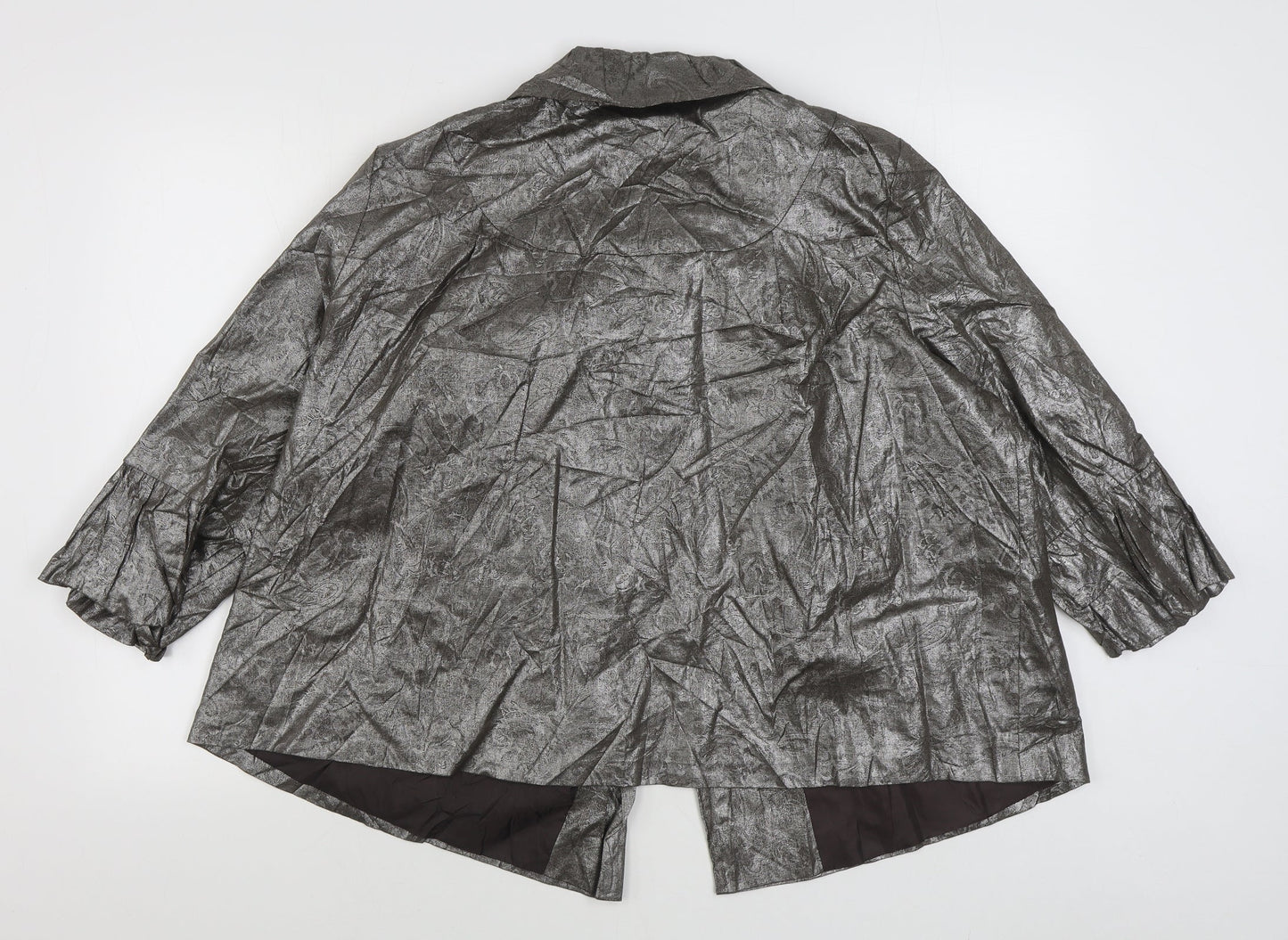 Rogers + Rogers Womens Silver   Jacket  Size 20  Button