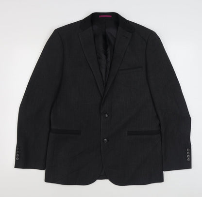 Mens UK Size 40 Fellini Regular Grey Suit Jacket