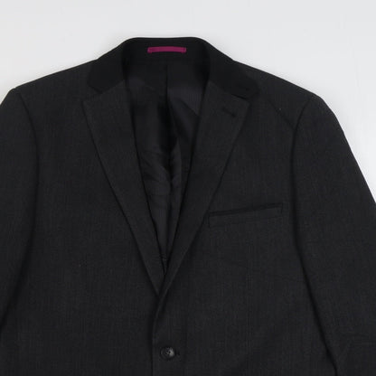 Mens UK Size 40 Fellini Regular Grey Suit Jacket