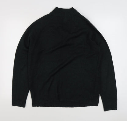 Burton Mens Green V-Neck  Acrylic Pullover Jumper Size M