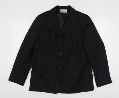 Womens UK Size 16 Slimma Black Jacket