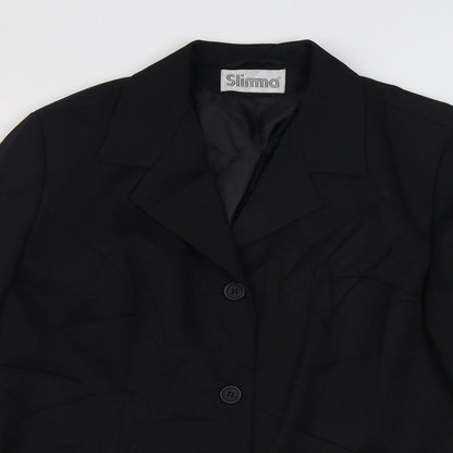 Womens UK Size 16 Slimma Black Jacket