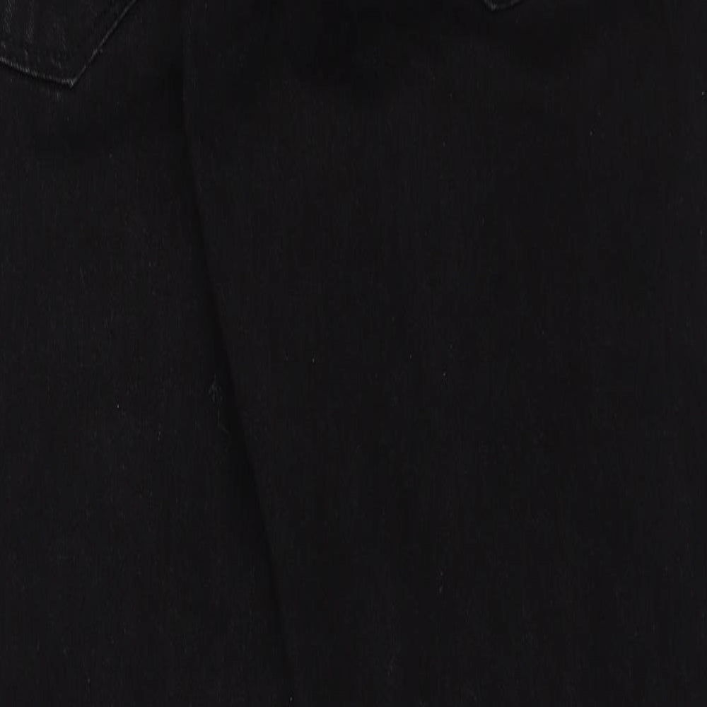 Dunnes Stores Womens Black  Cotton Straight Jeans Size 36 L25 in Regular