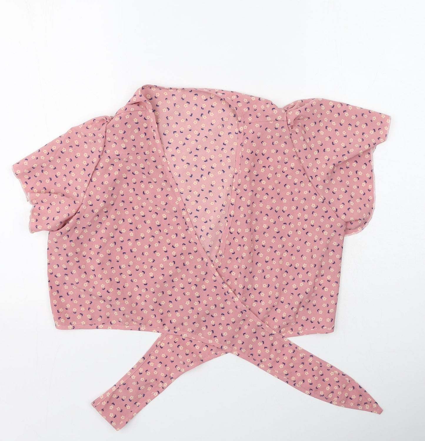 Womens UK Size M Preworn Pink Basic Blouse