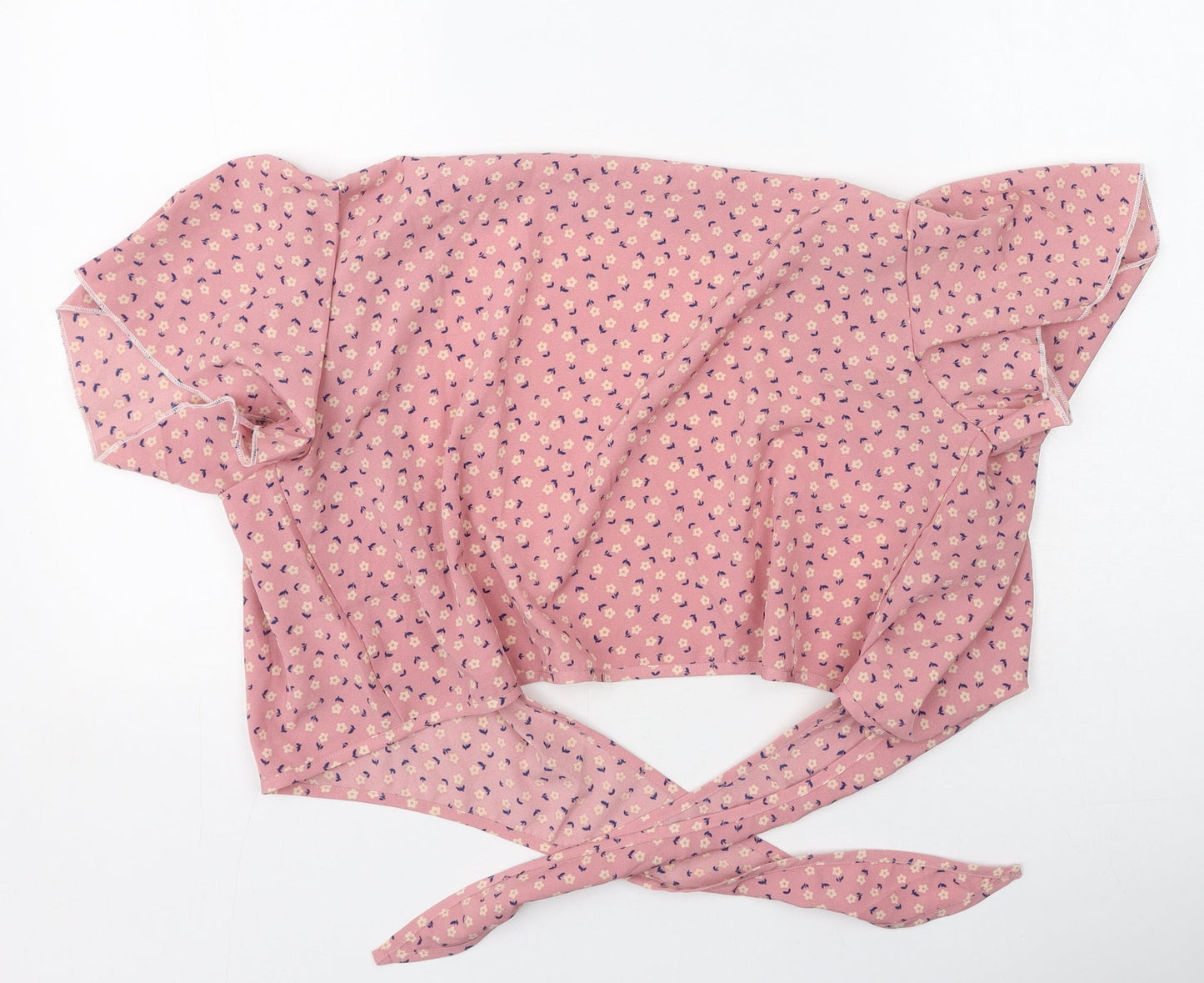 Womens UK Size M Preworn Pink Basic Blouse