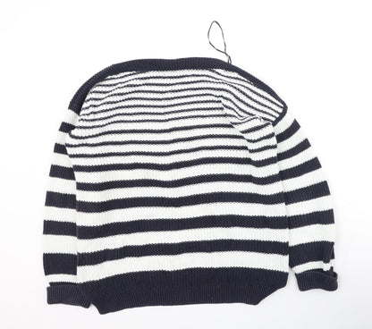 Womens UK Size M Marks and Spencer Blue Pullover Jumper