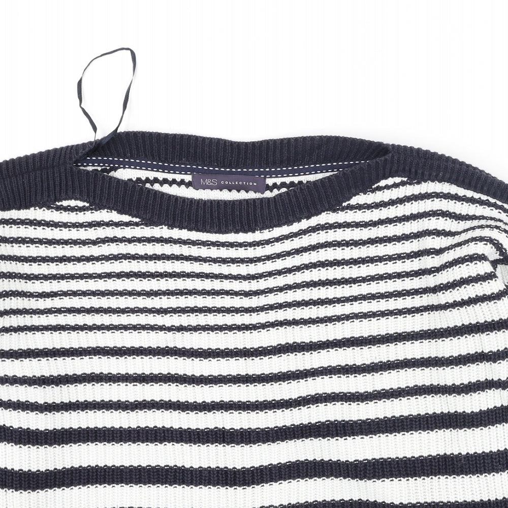 Womens UK Size M Marks and Spencer Blue Pullover Jumper
