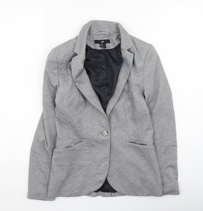 Womens UK Size 6 H&M Grey Jacket
