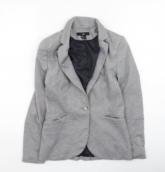Womens UK Size 6 H&M Grey Jacket
