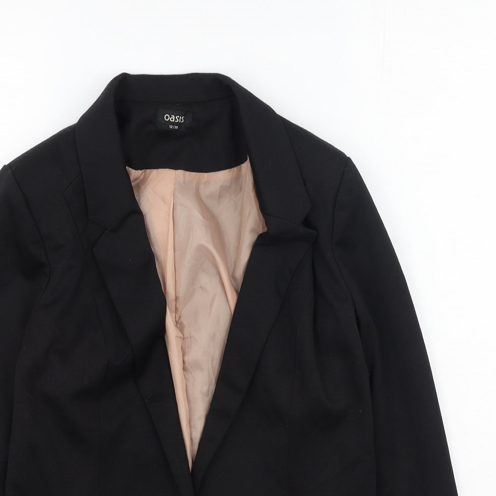 Womens UK Size 12 Oasis Black Jacket