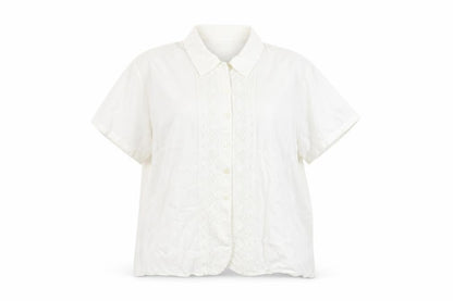 Womens UK Size 20 Marks and Spencer Ivory Basic Button-Up