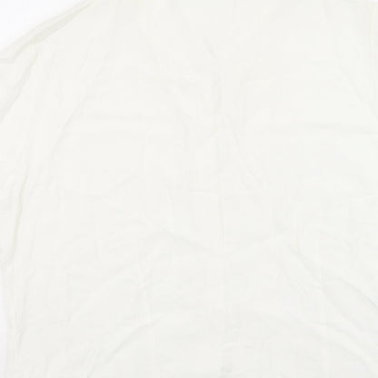 Womens UK Size 20 Marks and Spencer Ivory Basic Button-Up