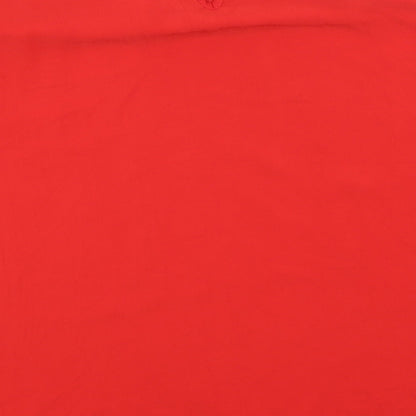 Womens UK Size 14 River Island Red Basic Blouse