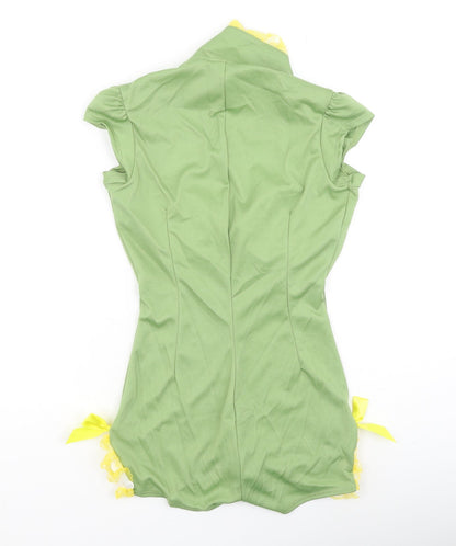 Smiffys Womens Green  Polyester Romper One-Piece Size S L5 in  - fancy dress